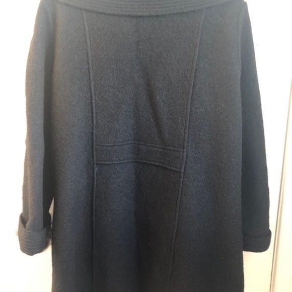 Black Wool Coat - Picture 2 of 5